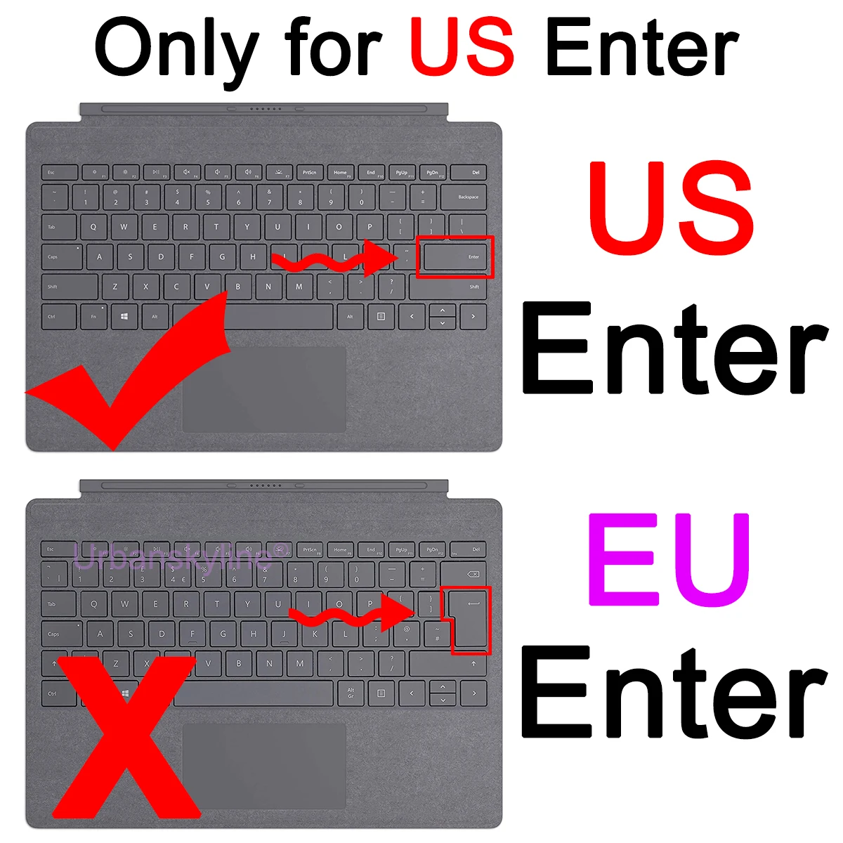 Keyboard Cover for Surface Pro 9 8 7 6 5 4 3 2 X 7+ Plus for Microsoft Laptop Studio GO Book RT Silicone Protector Skin Case 15