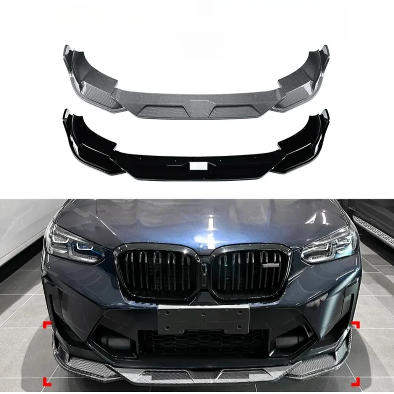 고품질 프론트 범퍼 립 턱 스포일러 F97 F98 LCI 2022+ 자동차 외관 업그레이드 부품