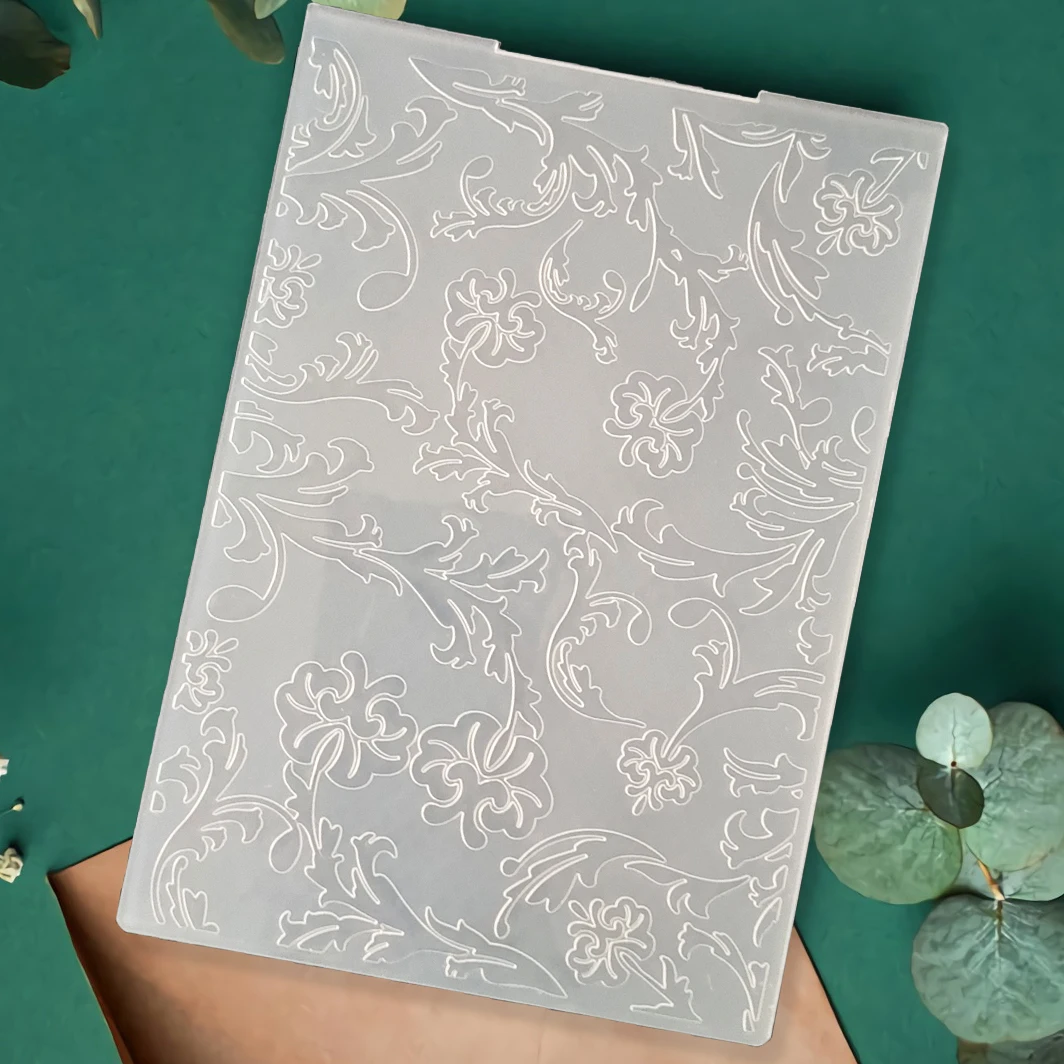 Plastic Embossing Folder Boat Wall Butterfly Leaves Design DIY Paper Card Decoration Scrapbooking