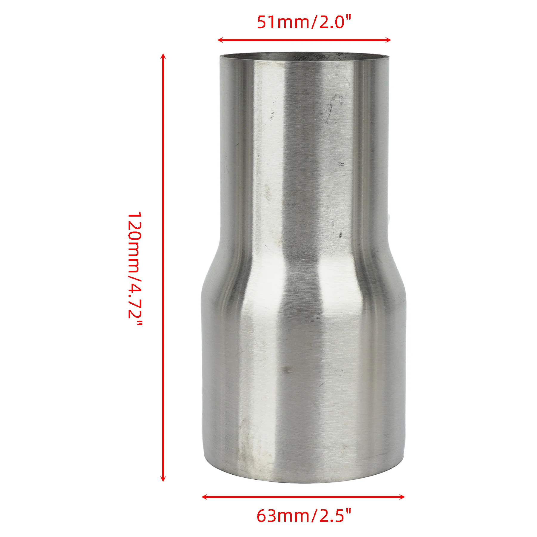 Universal Stainless Steel Exhaust Reducer Connector Pipe Adapter