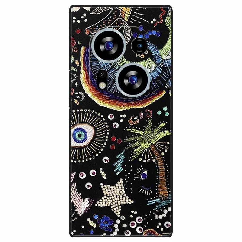 Charming 3D Relief Soft TPU Silicone Phone Case for Tecno Phantom X2 Series