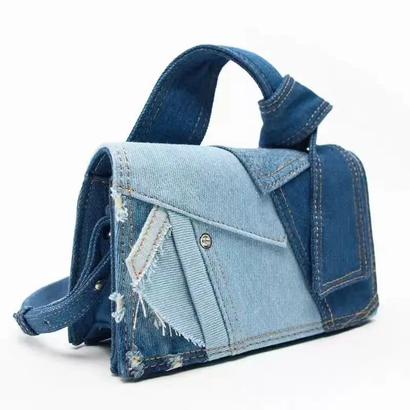 NEW Denim Single Shoulder Messenger Bags New Trend Fashion Portable Handbag Travel Versatile Crossbody Bags Commute Storage