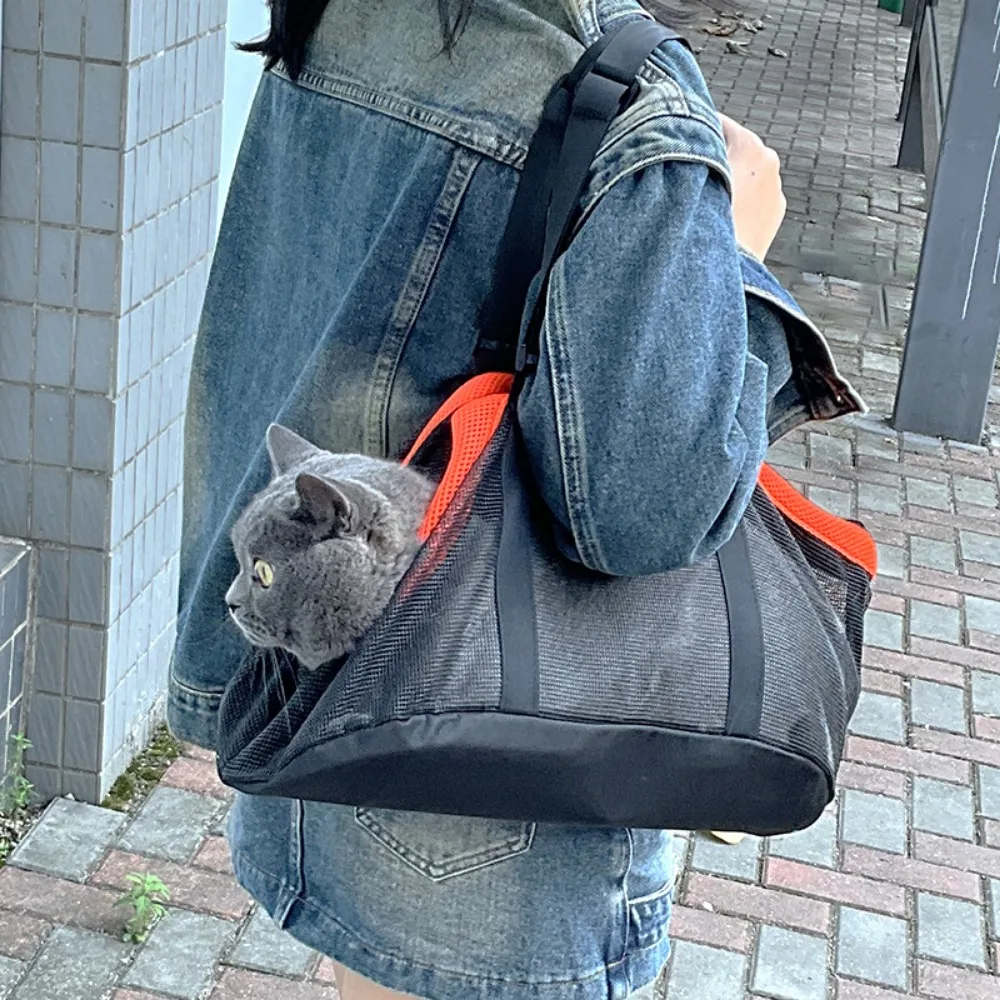 Dog Backpack Small Dog Portable Bag Teddy Kitten Handbag One Shoulder Foldable Breathable comfortable Cat Travel Bag Pet Supplie