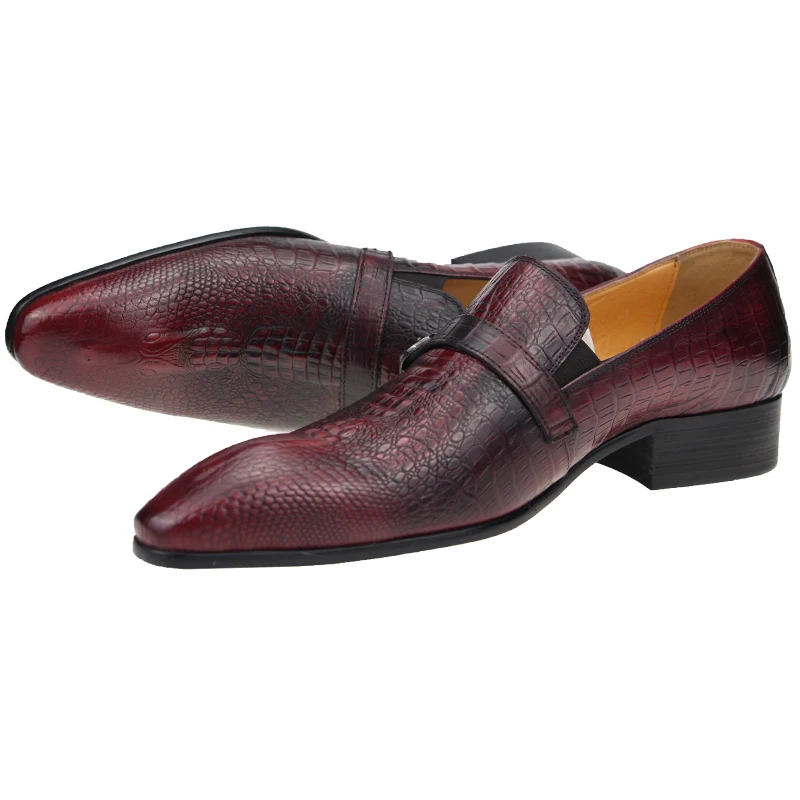 Men Loafer Fashion Handmade Cow Leather Shoe Social Formal Wedding Shoes