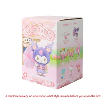 Sanrio Series Blind Box Kuromi Cinnamoroll Hello Kitty Melody Pocahcco Figure Toys Flowers And Fruits Doll Collection Cute 2