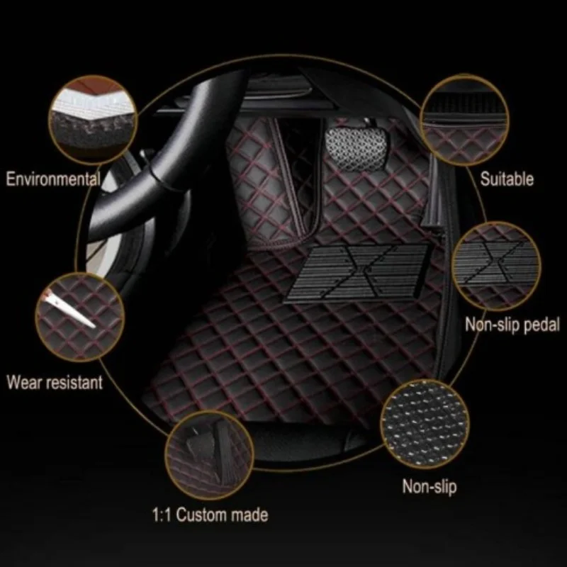  Leather car Floor mats for Acura TLX 2015-2023