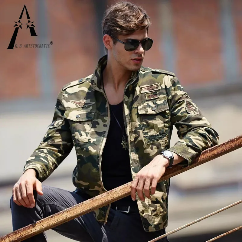 Chaqueta hombre militar camuflaje oscuro BRITANIA (fina) - Gothic-Zone