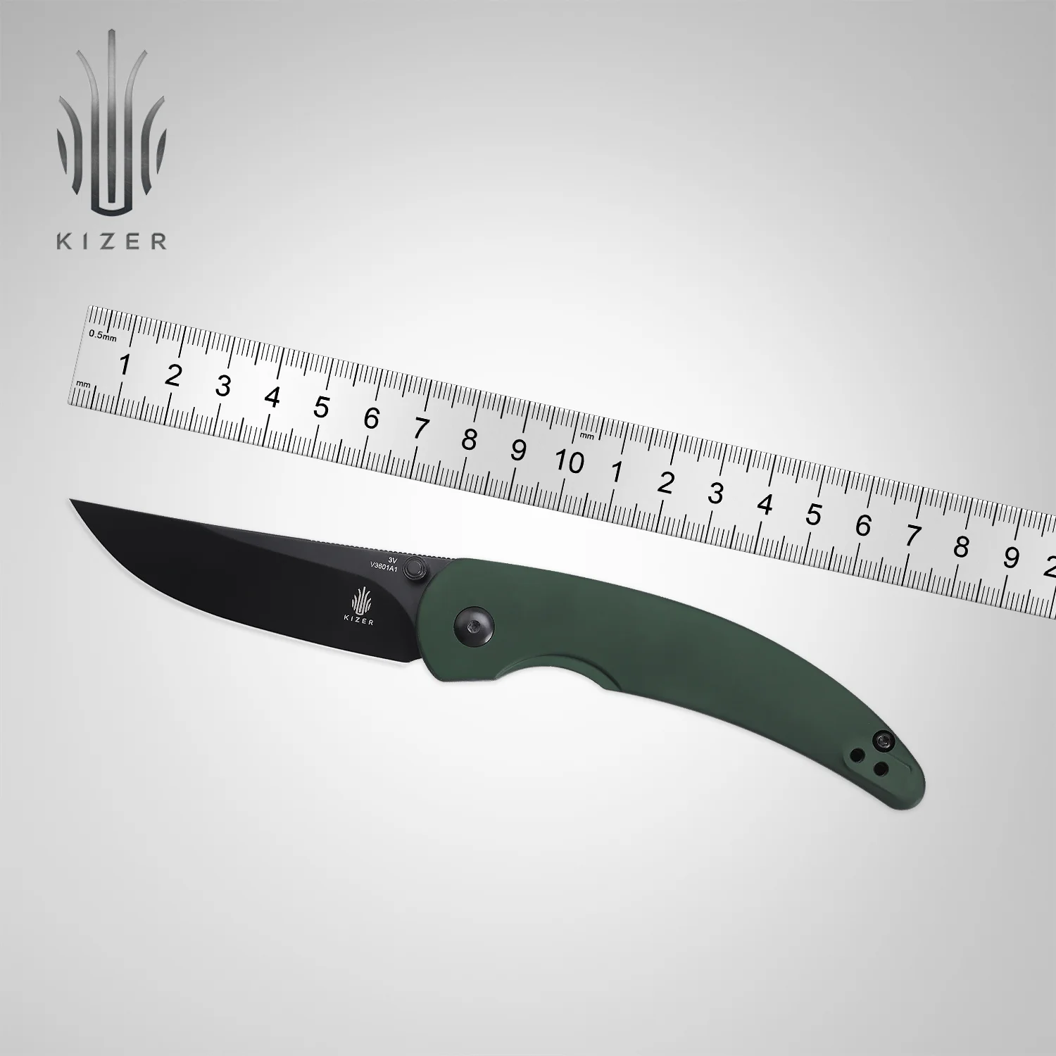 Kizer Pocket Knife V3601a1 Chili Pepper 2022 New Aluminum Handle With 3v Steel Blade Knife