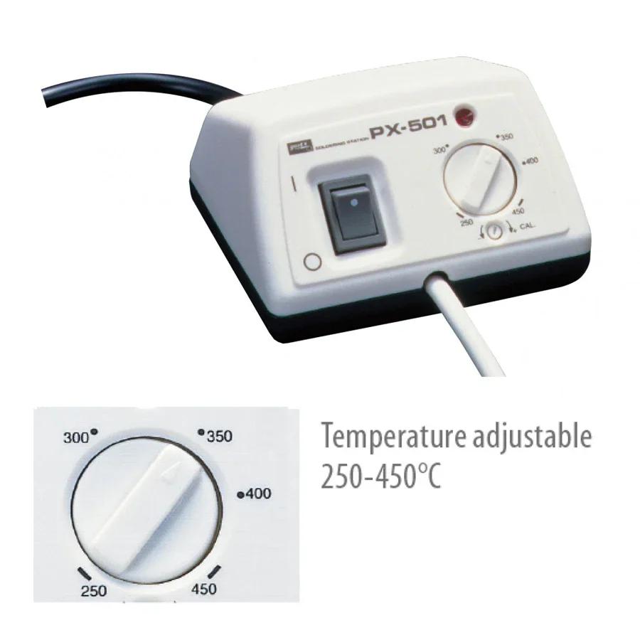 GOOT PX-501 Mini Soldering Station with Temperature Controlled without Iron Stand 250℃-450℃ Anti-static Rapid Heating Up 4