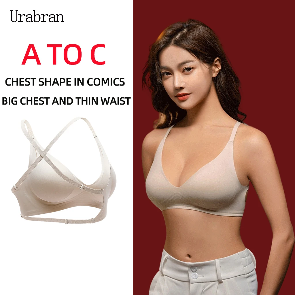 UBAU Comic Chest-Expanding Underwear Small Breasts For Women flat Chest Big  Waist And Seamless Sexy Bra Thickened By 6CM - AliExpress