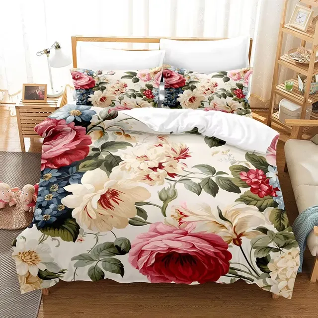 Pink Floral Duvet Set 2