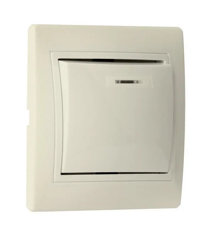 Switch Venus Smart Buy 1 Key Sbe 01i 10 Sw1 1 C Beige With Indicator Electrical Sockets Aliexpress