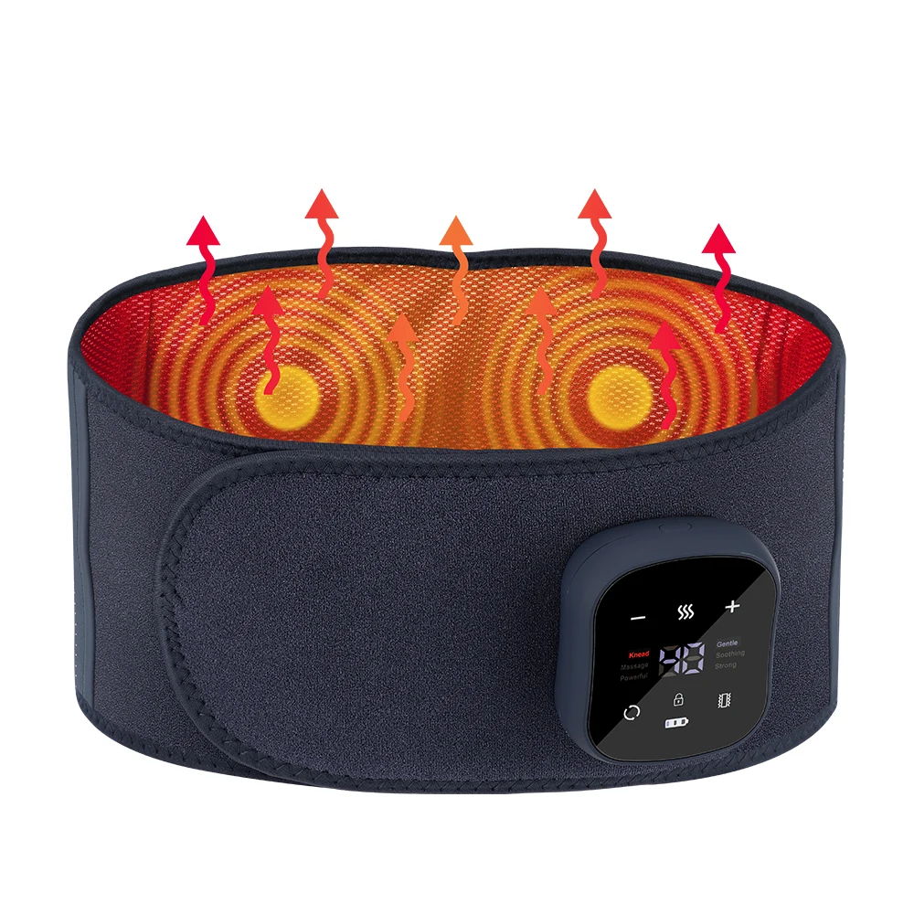 Air Pressure Waist Massager Electric Lumbar Heating Belt Vibration Hot Compress Brace Wireless Back Physiotherapy Support Brace