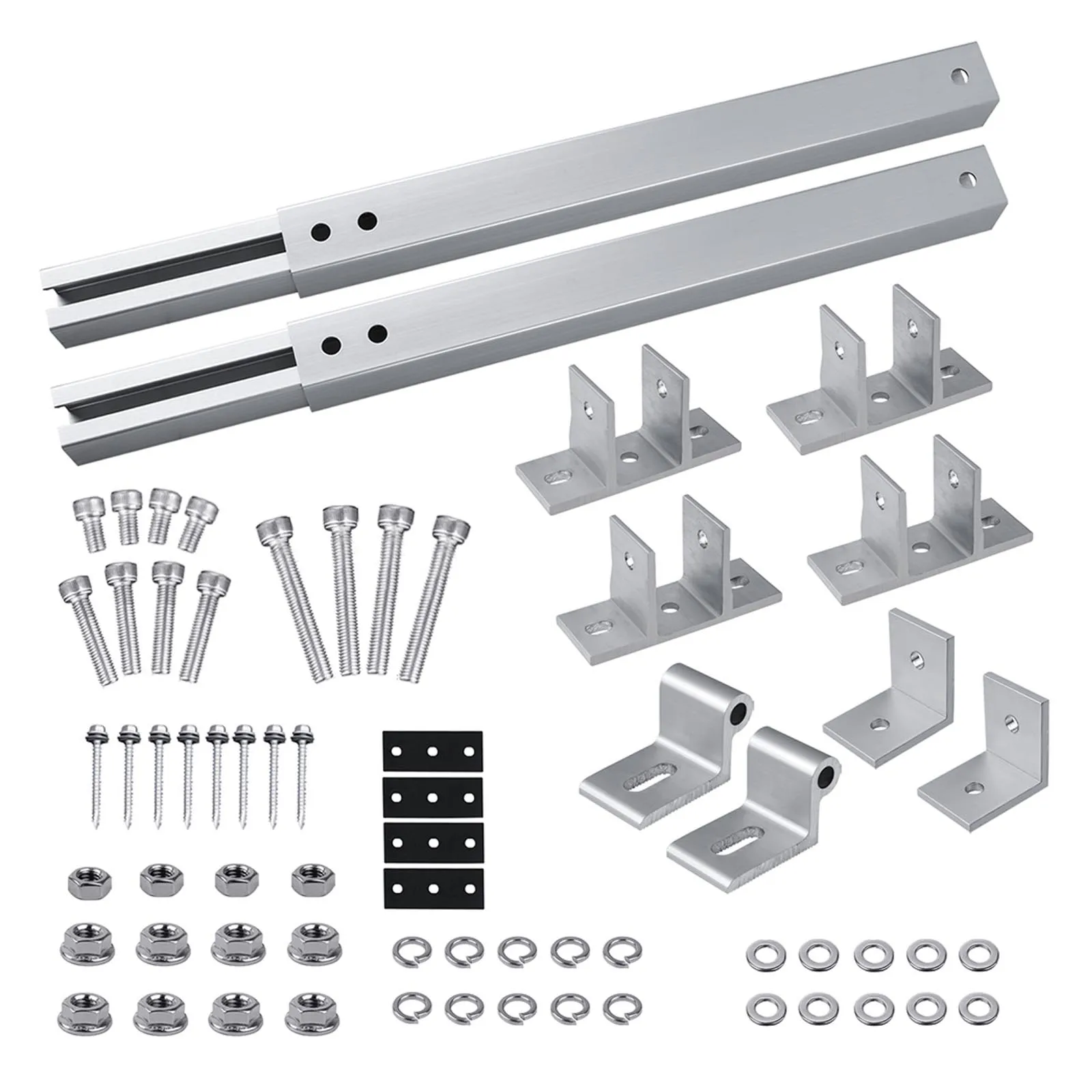 

Adjustable Photovoltaic Support Set 36~68cm Aluminum Alloy For Installing Solar Panels Caravans Balconies Roofs Walls Hardware