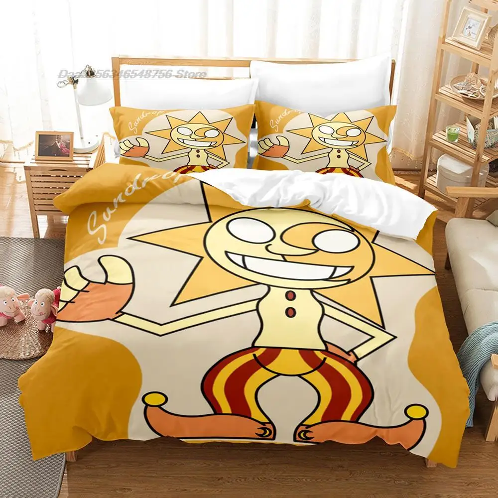 Sundrop FNAF Bedding Set Single Twin Full Queen King Size Bed Set Aldult Kid Bedroom Duvetcover Sets 3D Print Game bed sheet set 5
