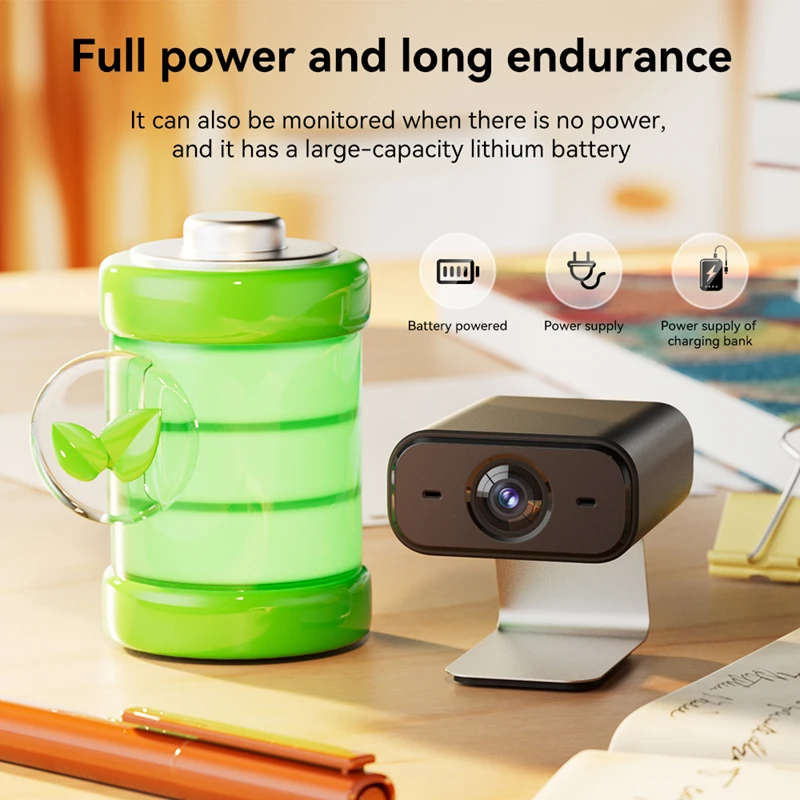 Lenovo X6 V720 Home Wireless Security Camera 1080P HD WiFi Indoor Monitor with Night Vision & Motion Detection Remote Viewing 3