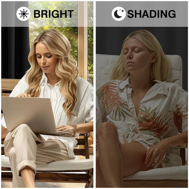 1/2PC Eyelet tende oscuranti pannello per tendaggi con isolamento termico a luce Super morbida per camera da letto soggiorno finestra per ufficio grigio nero 5