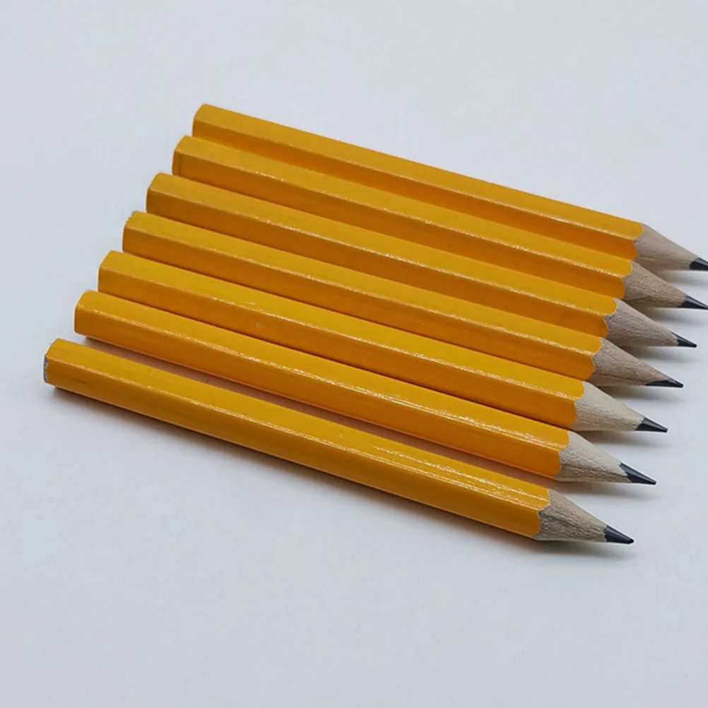 

50 Pcs Short Pencil Beginner Pencils Toddlers Wooden for Students School Sketch