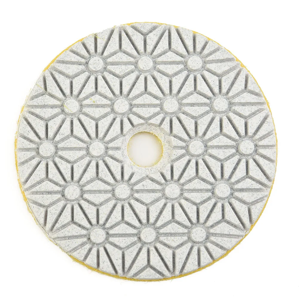 1 STÜCK 4 Zoll 100 mm Trocken-/Nass-Diamant-3-Stufen-Polierpads Granit Beton Marmor Polieren Verwendung Schleifscheiben-Set Elektrowerkzeuge – Detail 17