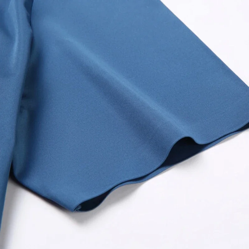 Men's Ultra Stretch Short Sleeve Shirt Business Casual  Breathable Stretchable Abrasion-Resistant Solid Color Short Sleeve Shirt 5