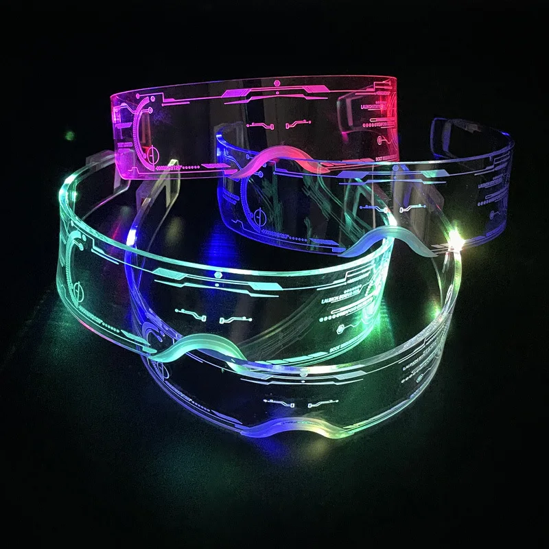 Lunettes Cyberpunk LED Steampunk Lumineuses! Liv Lunettes LED GRATUITE