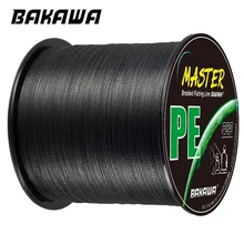 BAKAWA 4 가닥 땋은 PE 낚시 라인 300/500/1000M 와이어 강력한 멀티 필라멘트 내구성 잉어 바다 바닷물 도구