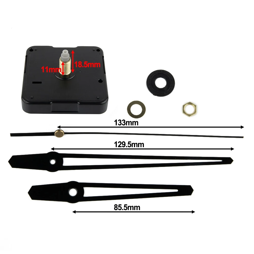 1SetWallClockMovementMechanismKitBatteryOperatedDIYSilent