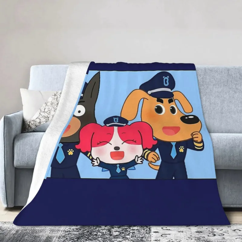 

S-heriff L-abrador Blanket Soft Warm Flannel Throw Blanket Plush for Bed Living room Picnic Travel Home Couch