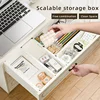 Adjustable Drawer  - Retractable Divider Storage Box for Bedroom, Bathroom, Kitchen, Office.     Ideal for Underwear, Cosmetics 3