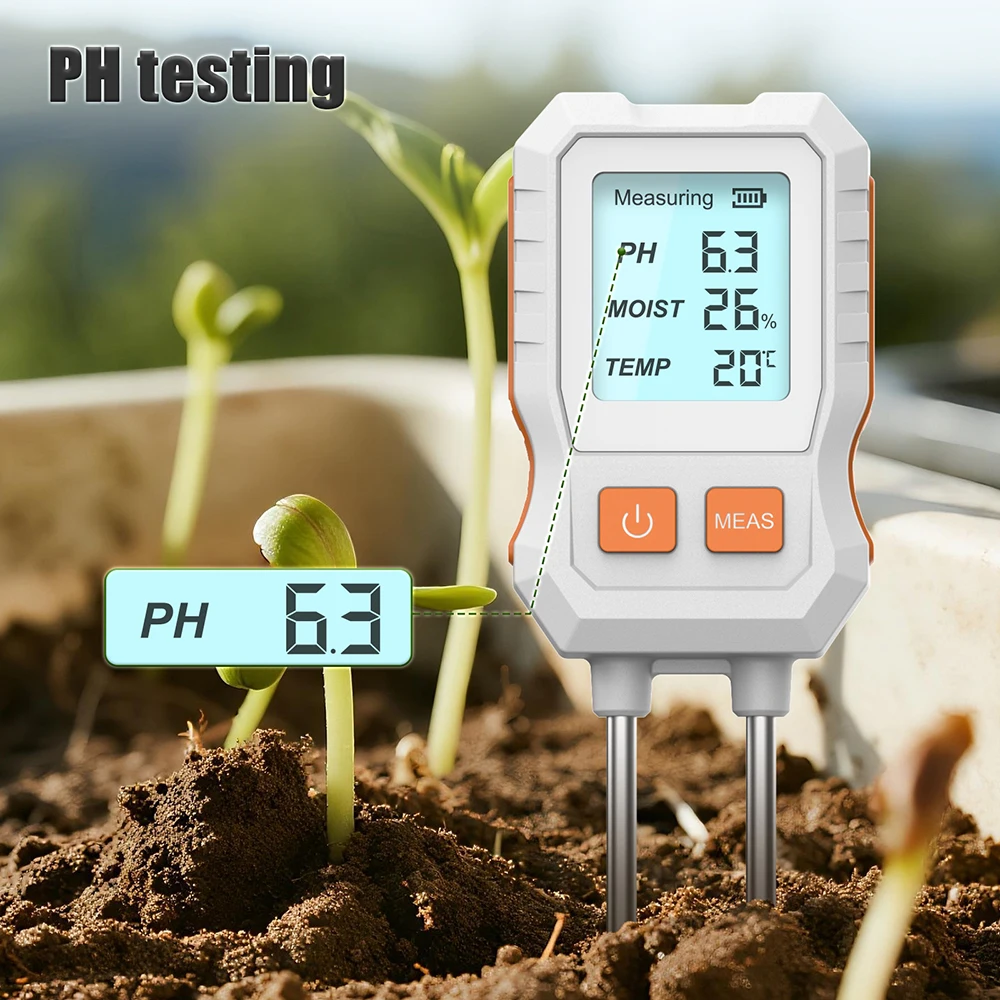 No Brand 3 in 1 Soil Moisture Meter for Garden Farm