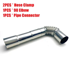 Universal Exhaust Pipe Tube Elbow Connector Set for Diesel Heater Systems (BJ - N - 90D)