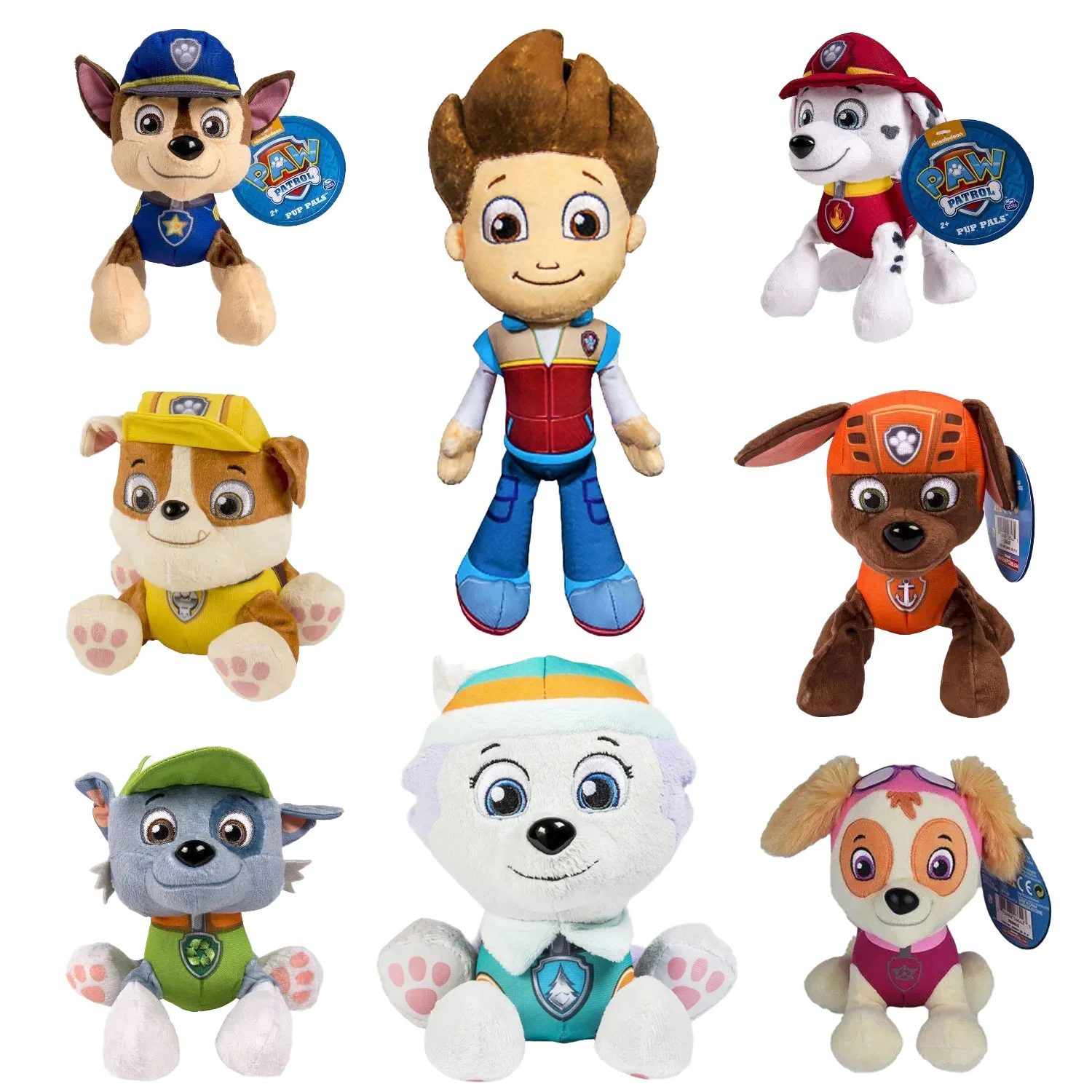 Paw Patrol Cartoon Toy Dog Anime Ryder Everest Tracker Peluche Ripiene Modello Pat Patrouille Party Dolls For Kid Birthday Gift