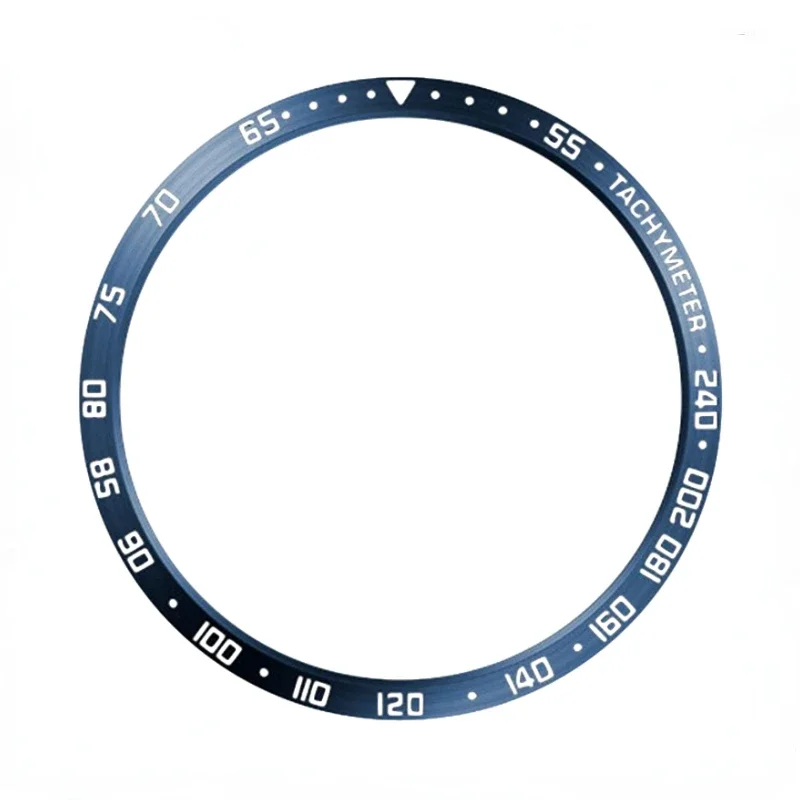 Elegant Metal Bezel Ring with Time/Speed Scale Protective Cover