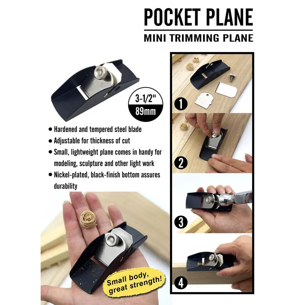 Mini Aluminum Wood Hand Planer 5