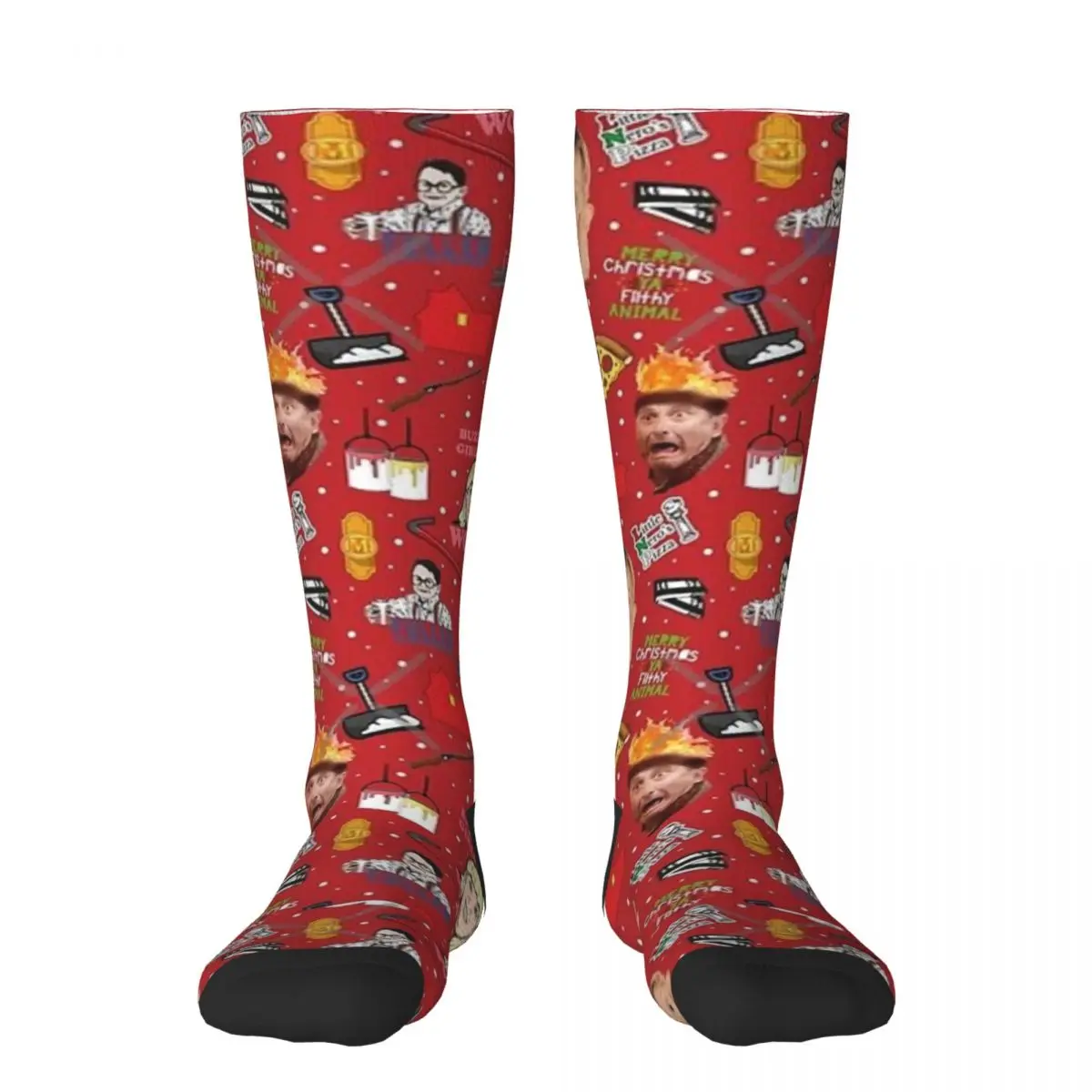 thumbnail image 1 of Calcetines de baloncesto transpirables para mujer, hombre y mujer, de colores vivos, para otoño e invierno, solo en casa, 1 of 5