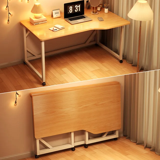 Foldable Mobile Desk Desktop Home Computer Table Bedroom Simple Small Table Practical Learning Writing Desk