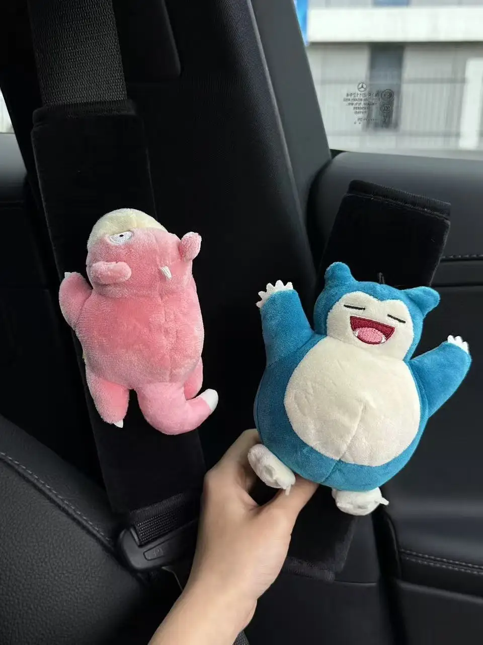 자동차 안전벨트용 부드러운 어깨 벨트 커버, 질식 방지, 귀여운 유니버설 사계..