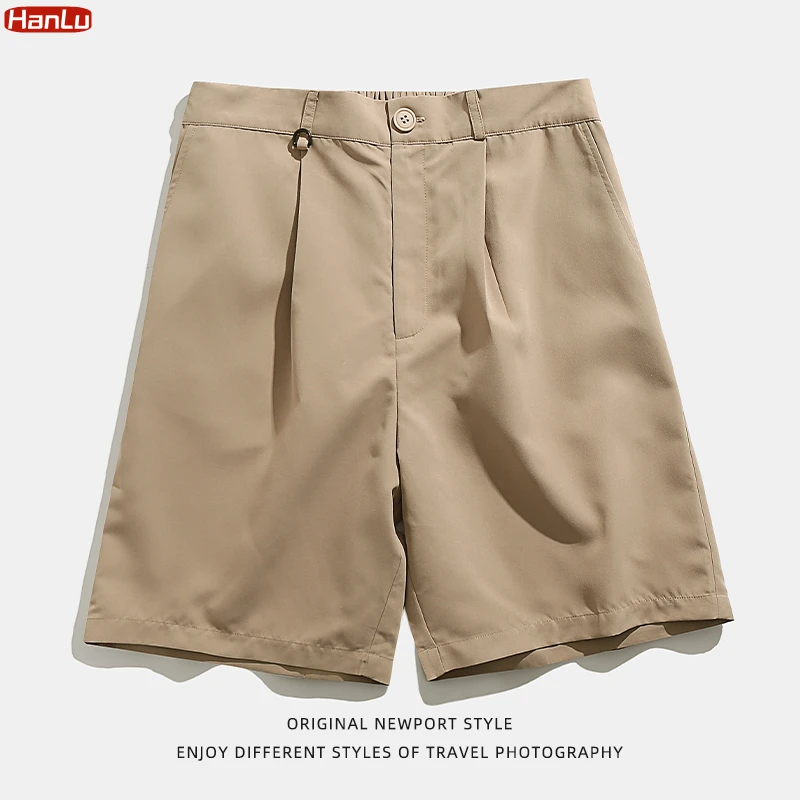 Men's Shorts Summer Color Zipper Loose Short  Pants Men Solid Button Casual Suit Shorts High Quality Jogger sweathshorts