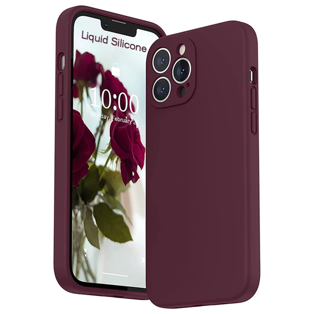 thumbnail image 1 of Square Liquid Silicone Soft Case for IPhone 15 14 13 11 12 Pro Max Mini X XR XS 7 8 Plus SE 2020 Full Lens Protection Cover, 1 of 5