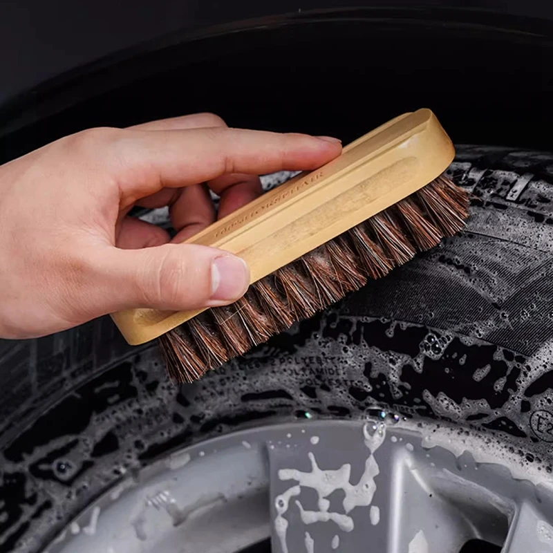 Horsehair Detailing Brush Car Interior Cleaning Brushes Car Seat Handle Dashboard Leather Washing and Cleaning Tool car cleaning accessories,car detailing brush set,car interior dust brush,car cleaning tool,car wash brush,car washing brush,horsehair cleaning brush