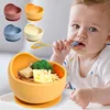 Children's Silicone Suction Bowl Feeding Tableware Infant Non-Slip Learn To Eatting Tableware Complementary Food Training Tool 1