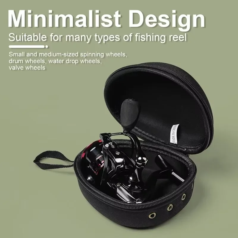 Etui de protection EVA portable pour moulinets de pêche tambour spinning raft étui accessoire