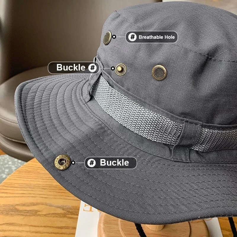Sun Hats Men Outdoor Fishing Cap Wide Brim Anti-UV Protection Women Bucket Hat Summer Hiking Fisherman Caps sun hats
