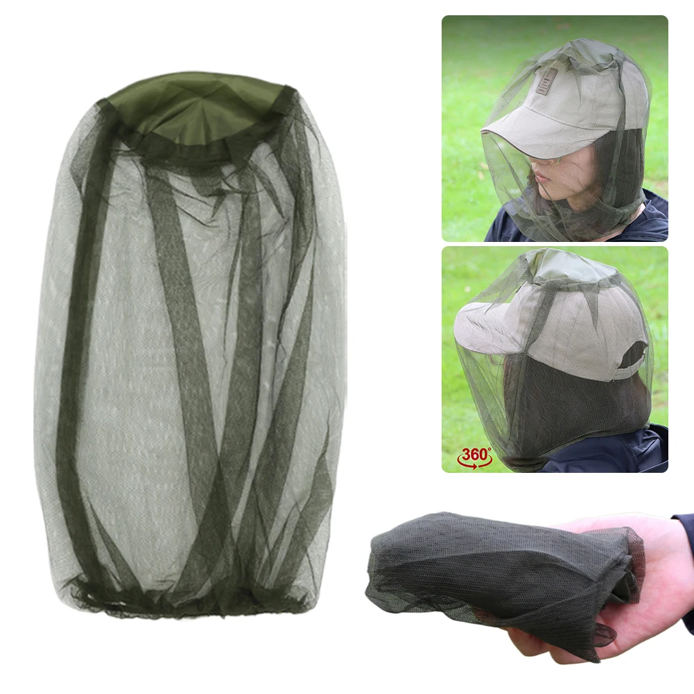 Description Picture 4 of item3Pcs Mosquito Head Net Insect Shield Face Mask Cover Face Neck Fly Netting Hood for Outdoor Fishing Camping Hiking