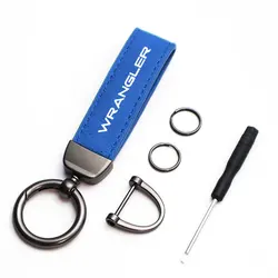 Elegant Solid Color Keychain - Stylish Accessory (Blue for WRANGLER)