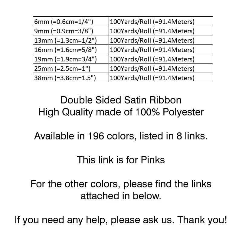 Luxurious Pink Double Face Satin Ribbon - 100% Polyester Silky Tape