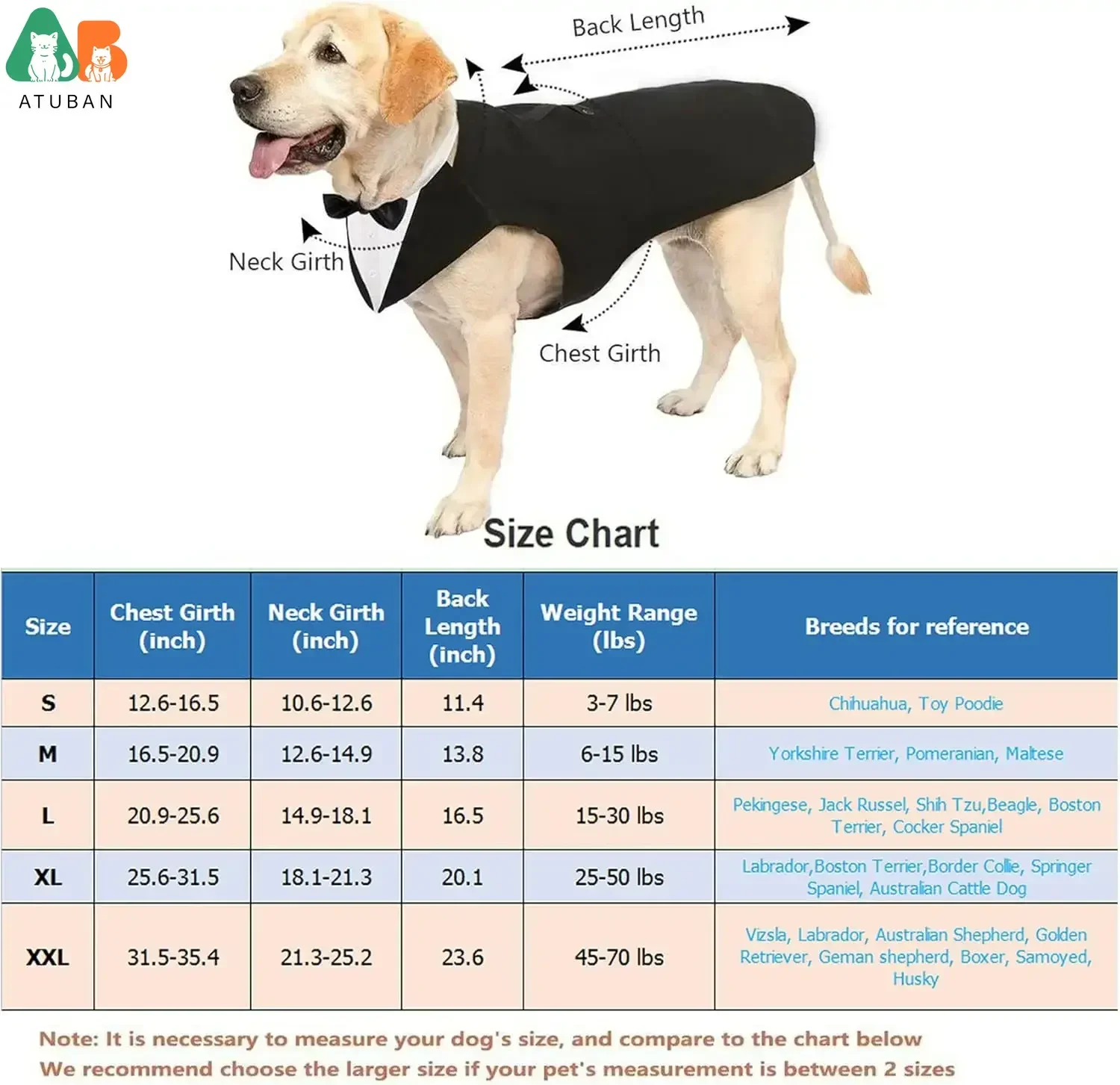 Dog costume large dog tuxedo with detachable dog wedding costume suitable for large and medium dogs golden retrievers labradors Pet Clothes