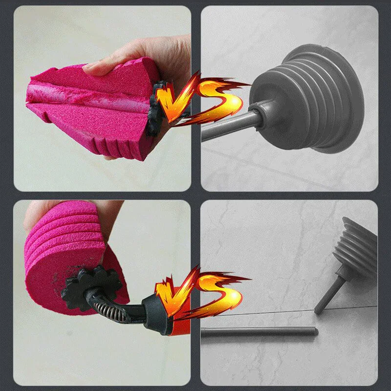 High Pressure Toilet Unblock One Shot Toilet Pipe Plunger Silicone Quickly Unblock Household Sewer Dredging Plunger toilet plunger