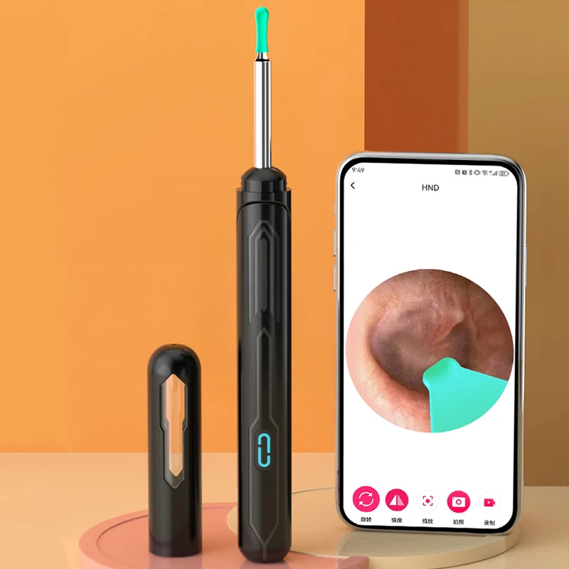 Ear Cleaner with camera Set Ear Sticks Otoscope USB C Charging Endoscope Wax Removal Tool Earpick MIni Camera Ear Cleaning Set