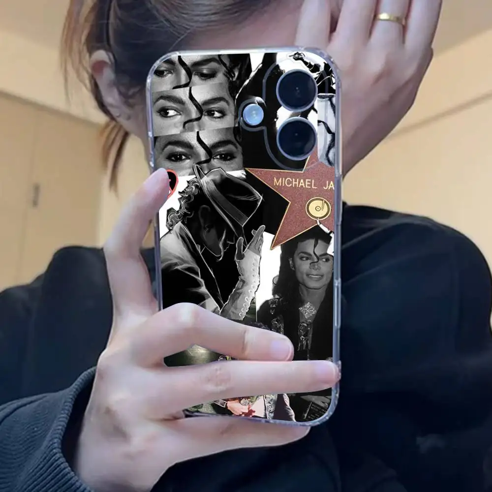 Michael Jackson Handyhülle für iPhone 17, 16, 15, 14, 13, 11, 12 Pro Max, Mini Plus, stoßfest, transparent, weiches TPU – Detail 13